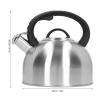 3L Stainless Steel Whistling Tea Kettle, Buttons Whistling Kettle with Insulated Handle, Fast to Boil Water for Home view 4