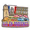Aix-en-Provence Provence-Alpes-Cote d'Azur France Wooden Fridge Magnet Cute 3D City Travel Souvenirs Crafts Handmade Refrigerator Stickers Home Whiteboard Decor Collection Gift view 1