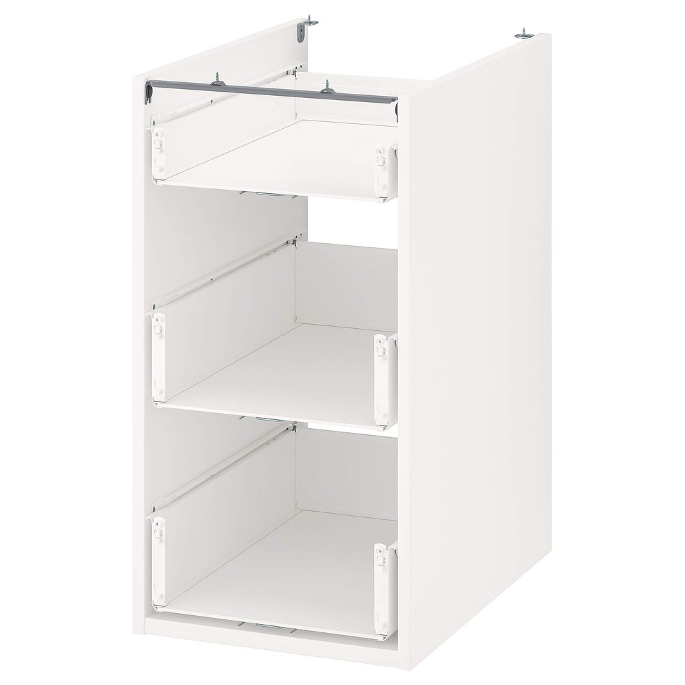 ENHET base cb w 3 drawers, 40x60x75 cm, white
