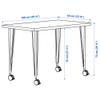 KRILLE/LINNMON desk, 100x60 cm, white stained oak effect/black view 2