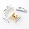 Cabinet Handles, 10 Pack Crystal Cabinet Door Wardrobe Small Handle Transparent Crystal Glass Knob 30mm Red (Color : 30mm Gold) view 2