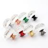 Cabinet Handles, 10 Pack Crystal Cabinet Door Wardrobe Small Handle Transparent Crystal Glass Knob 30mm Red (Color : 30mm Gold) view 3