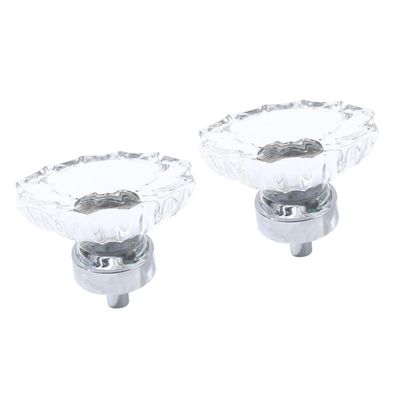 cabinet handles, 3pcs Glass Dresser Diamond knob Glass knobs Crystal Cabinet knobs CabinetKitchen Cabinet Knob Bathroom knob for Artificial Crystal Knob ( Color : Transparentx3pcs , Size : 4.5x4.5cmx5