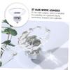 cabinet handles, 3pcs Glass Dresser Diamond knob Glass knobs Crystal Cabinet knobs CabinetKitchen Cabinet Knob Bathroom knob for Artificial Crystal Knob ( Color : Transparentx3pcs , Size : 4.5x4.5cmx5 view 3