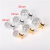 Cabinet Handles, 10 Pack Round Crystal Handle Single Hole Furniture Handle Gift Box Handle Storage Box Drawer Knob 25mm Gold Bottom (Color : Gold Bottom, Size : 40mm) view 2