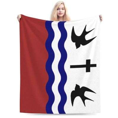 San Juan Capistrano Flag, Calfiornia Throw Blanket for Couch 50"x40" Bed Sofa Super Soft Cozy Blanket Flannel Blankets & Throws