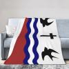 San Juan Capistrano Flag, Calfiornia Throw Blanket for Couch 50"x40" Bed Sofa Super Soft Cozy Blanket Flannel Blankets & Throws view 2