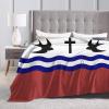 San Juan Capistrano Flag, Calfiornia Throw Blanket for Couch 50"x40" Bed Sofa Super Soft Cozy Blanket Flannel Blankets & Throws view 3