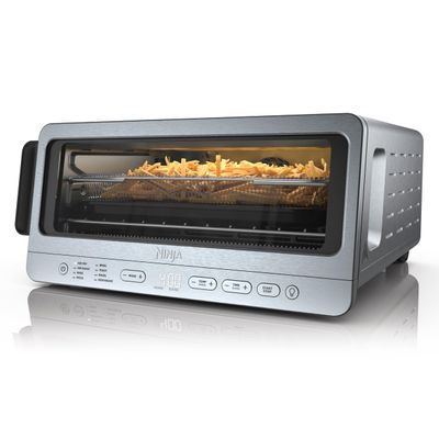 Ninja Toaster Oven & Air Fryer, 8-in-1 Functionality, Large Capacity, Air Fry Basket, Sheet Pan, Wire Rack & Removable Crumb Tray, Stainless,1800 watts, SP151