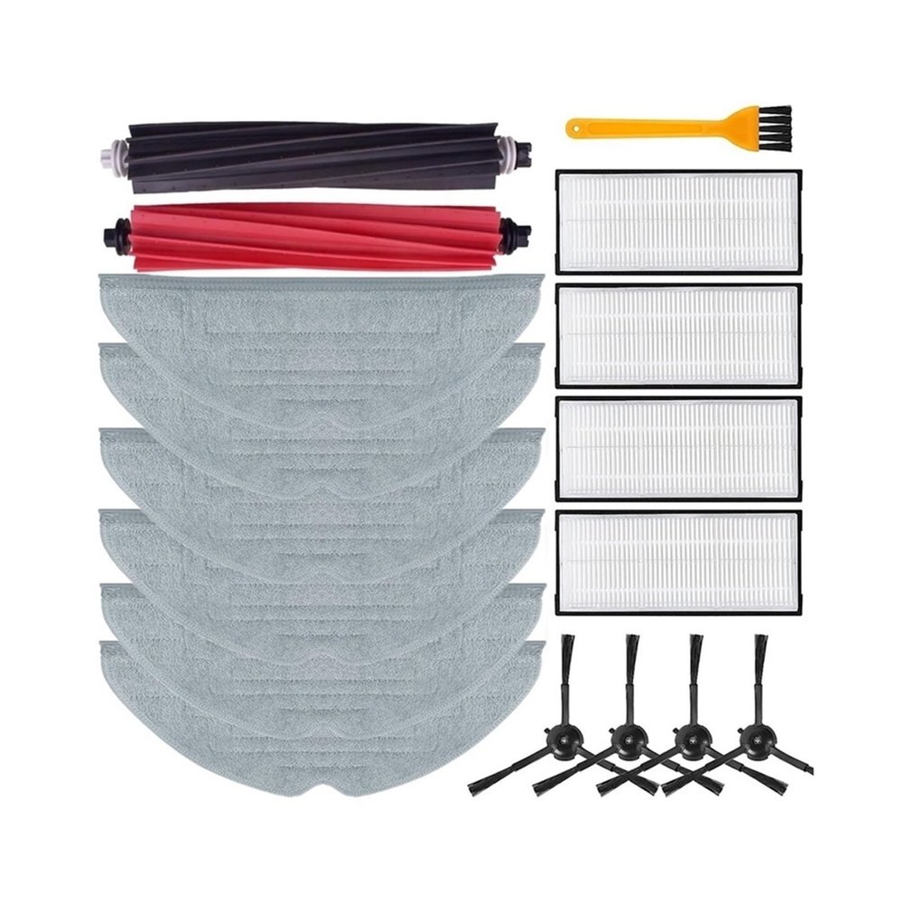 JINGDING Main Side Brush, Mop Cloth, HEPA Filter, Compatible for Roborock S8 / S8 Plus / S8+/ S8 Pro Ultra, Robot Vacuum Cleaner Spare Parts Replacement Kit Spare Parts, Set a
