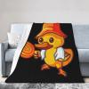 Cute Duck Throw Blanket for Couch 40"x30" Bed Sofa Super Soft Cozy Blanket Flannel Blankets & Throws view 2