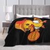 Cute Duck Throw Blanket for Couch 40"x30" Bed Sofa Super Soft Cozy Blanket Flannel Blankets & Throws view 3