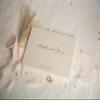 Personalized Guest Book - 11.5" x 8.5" Premium Custom Guest Signing Book with Bookmark and Blank Pages for Wedding Reception Table Decoration Engagement Birthday Party Event, Cream view 3