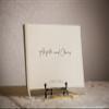Personalized Guest Book - 11.5" x 8.5" Premium Custom Guest Signing Book with Bookmark and Blank Pages for Wedding Reception Table Decoration Engagement Birthday Party Event, Cream view 4