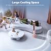 Antarctic Star 43 inch Tower Fan Portable Electric Oscillating Fan Quiet Remote Control Bladeless Floor Fan 3-Speed Wind Mode 12H Timer Bedroom Office Pink view 3