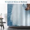 Aimego Long Funny Shower Curtain - Cool Bear Riding Shark Fun Crazy Ocean Wave Fabric Cloth Shower Curtain Set with 12 Hooks Adults Bathroom Decor Accessories Bathtub Curtain, 72"x78", Blue Brown view 4