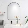 Bathroom Mirror Wall Mirror Compatible with Bathroom , Wall-Mounted Bathroom Mirror Modern Decorative HD Silver Mirror, Black Metal Frame, Compatible with Bedroom, Living Room, Hallway Vanity Wall Dec view 3