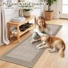 Ileading Laundry Room Runner Rug 2'x6' Non Slip Farmhouse Kitchen Floor Mats with Rubber Backing Machine Washable Beige Indoor Decor Carpet for Doormat Hallway Entryway Petmat Garage Balcony view 2
