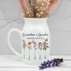 Personalized Grandma's Garden Flower Vase, Custom Birth Month Flower Vase, Grandma's Garden Flower Vase, Grandma's Garden Flower Vase Flower, Nana's Garden, Grandmas Garden, Moms Garden Gift view 3