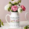 Personalized Grandma's Garden Flower Vase, Custom Birth Month Flower Vase, Grandma's Garden Flower Vase, Grandma's Garden Flower Vase Flower, Nana's Garden, Grandmas Garden, Moms Garden Gift view 4