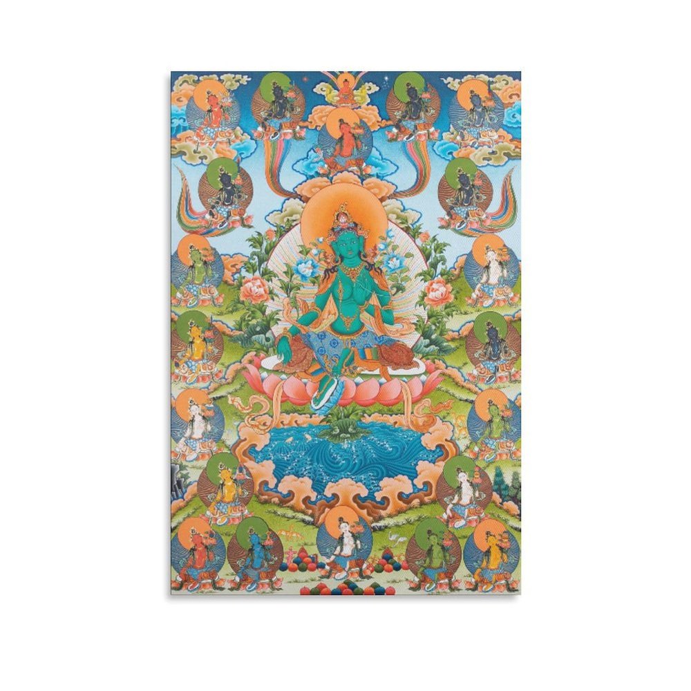 21 Tara Liberation Mother Buddhist Room Aesthetics Posters Canvas Posters Bedroom Decoration Sports Office Decoration Gifts Wall Art Decoration Printing Posters 20x30inchs(50x75cm)