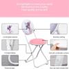CukUJH Folding Chair Dining Chair Simple Backrest Chair Folding Chair Office Chair Computer Chair (Color : D, Size : 30in) view 2