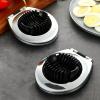 BYGOVICE Kitchen 2-in-1 Egg Slicer, 4.52*3.74, silver, black, duoyongtuqiedanqi-1 view 2