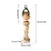 Floor Water Fountain Imitation Indoor Waterfall with Glass Rotating Ball, Peacock Feature, Relaxation Decor Fountain, Suitable for Office, Living Room, Courtyard, Etc Water Fountain Garden Waterfall ( view 2