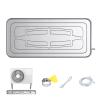 PQXQZ Air Conditioner Drip Tray, Condensate Water Tray, Stainless Steel Drain Pan with Drain Pipe, No Leak HVAC Drip Pan (Size : 100x48cm/39x19in) view 1