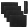 5 Pack Rubber Bar Mats, 18" x 12" Black Bar Service Mat, Spill Mat for Countertop, Bartending, Rubber Bar Mats, Efficient and Stylish Solution for Every Bartending Need,by KUKLIPJIM view 1