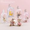 Framendino, 6 Pack Clear Figure Display Bag with Keychain Small Case Zipper for Hanging Colors view 3