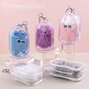 Framendino, 6 Pack Clear Figure Display Bag with Keychain Small Case Zipper for Hanging Colors view 4