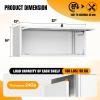 Wall Mounted Storage Organizer Wall Cabinet Garage Wall Cabinet Medicine Cabinet Over The Toilet Storage Cabinet Upper Cabinet Wall Mounted with Locking Door Steel Storage Cabinet White view 3