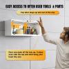 Wall Mounted Storage Organizer Wall Cabinet Garage Wall Cabinet Medicine Cabinet Over The Toilet Storage Cabinet Upper Cabinet Wall Mounted with Locking Door Steel Storage Cabinet White view 4