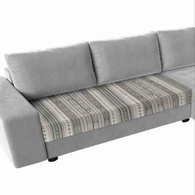Beige Geometric Sofa Couch Cushion Covers Washable, Removable Stretchable Sectional Couch Covers Slipcovers for L & T Shape Sofa Furniture Protector M Size 1 pc Modern Abstract Art Vintage Boho