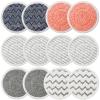 12 Pack Upgraded S7001 Pads Replacement Steam Mop Pads for Shark S7001 S8201 S7000 S8001 S7201 S7000AMZ S7001TGT Series Steam Mop Pads,Steam&Scrub All-in-One Scrubbing Mop Pads,Part Model #:XKITP7000 view 1
