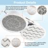 12 Pack Upgraded S7001 Pads Replacement Steam Mop Pads for Shark S7001 S8201 S7000 S8001 S7201 S7000AMZ S7001TGT Series Steam Mop Pads,Steam&Scrub All-in-One Scrubbing Mop Pads,Part Model #:XKITP7000 view 3