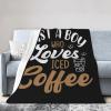A Boy Who Likes to Drink Cold Coke Throw Blanket for Couch 40"x30" Bed Sofa Super Soft Cozy Blanket Flannel Blankets & Throws view 2
