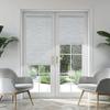 BERISSA Blackout Roller Shades for Windows Cordless Roller Blinds with Cassette Valance Jacquard Insulated Fabric for French Doors Bedrooms Living Rooms.Blue Gray.59 W x 68" H view 2