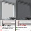 BERISSA Blackout Roller Shades for Windows Cordless Roller Blinds with Cassette Valance Jacquard Insulated Fabric for French Doors Bedrooms Living Rooms.Blue Gray.59 W x 68" H view 3