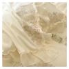 ADovz French lace Bedding Set 1000TC Egyptian Cotton Embroidery Duvet Cover Set Bed Sheet Pillowcases,Bed Sheets, King, Beige, FH-762 view 4