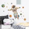 Astronaut Wall Stickers Large Cartoon Spaceman Outer Planet Wall Decals Creative DIY Art Vinyl Removable Art Decor for Kids Bedroom Playroom Living Room view 4