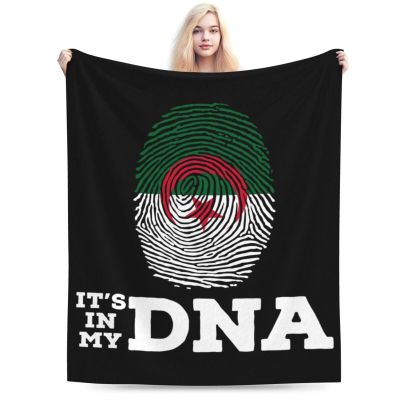 Algeria It's in My DNA Throw Blanket for Couch 60"x50" Bed Sofa Super Soft Cozy Blanket Flannel Blankets & Throws