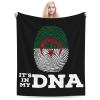 Algeria It's in My DNA Throw Blanket for Couch 60"x50" Bed Sofa Super Soft Cozy Blanket Flannel Blankets & Throws view 1