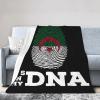 Algeria It's in My DNA Throw Blanket for Couch 60"x50" Bed Sofa Super Soft Cozy Blanket Flannel Blankets & Throws view 2