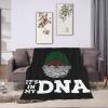 Algeria It's in My DNA Throw Blanket for Couch 60"x50" Bed Sofa Super Soft Cozy Blanket Flannel Blankets & Throws view 4