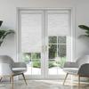 BERISSA Blackout Roller Shades for Windows Cordless Roller Blinds with Cassette Valance Jacquard Insulated Fabric for French Doors Bedrooms Living Rooms.White.23 W x 68" H view 2