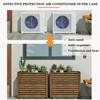 CFDZCP air Conditioner Fence for Outside Solid Wood Air Conditioner Fence Privacy Screen, Outdoor Conditioning Shell Blinds, Freestanding Enclosure to Cover Garbage Or Ac Units view 3