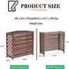 CFDZCP air Conditioner Fence for Outside Solid Wood Air Conditioner Fence Privacy Screen, Outdoor Conditioning Shell Blinds, Freestanding Enclosure to Cover Garbage Or Ac Units view 4
