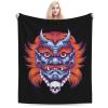 Giant Monster Mask Throw Blanket for Couch 50"x40" Bed Sofa Super Soft Cozy Blanket Flannel Blankets & Throws view 1